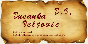 Dušanka Veljović vizit kartica